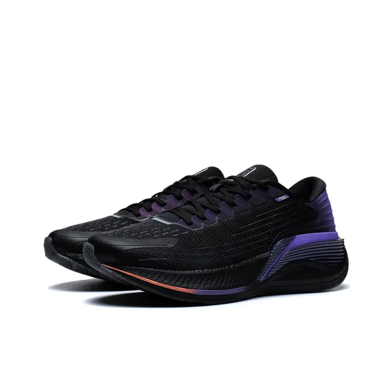 LINING YueYing 2.0 Pro Running Shoes Men Low Top Black/Purple-2