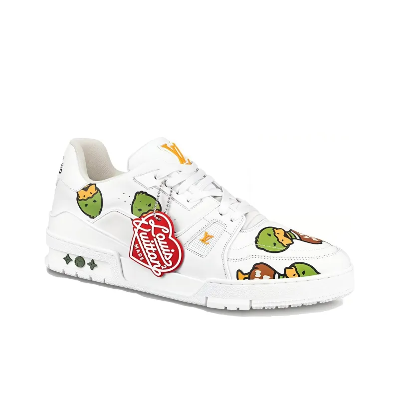 LOUIS VUITTON X Nigo Trainers 'White With Duck Monogram'-1