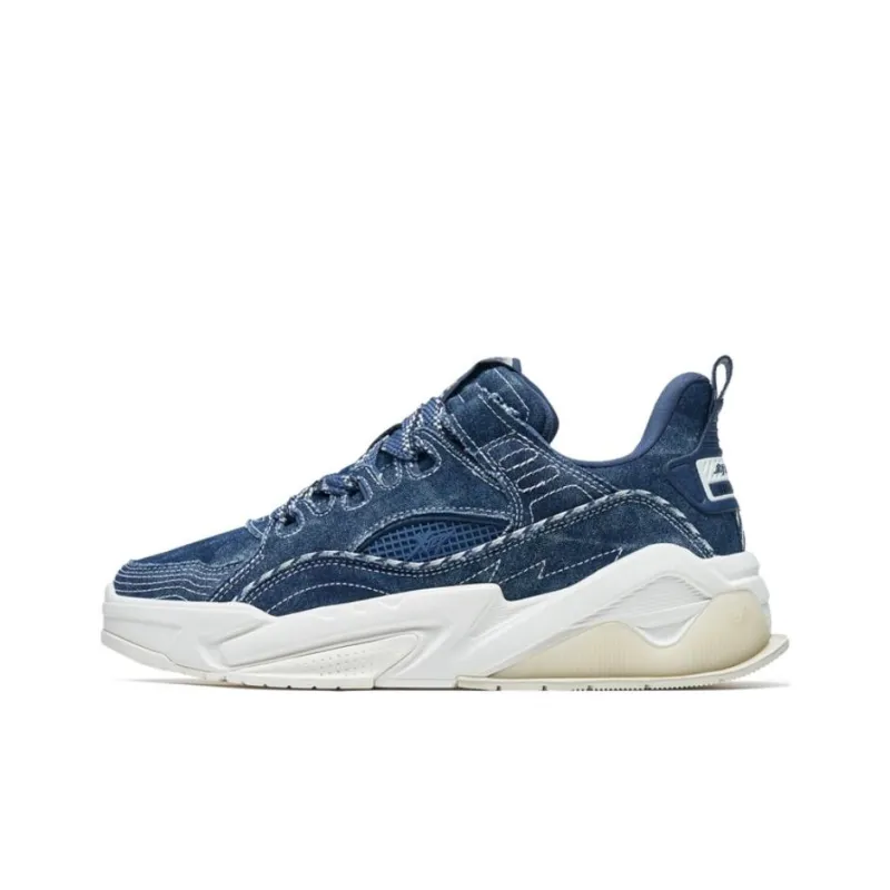XTEP A New Generation Skateboard Shoes Men Low-Top Blue/White-0