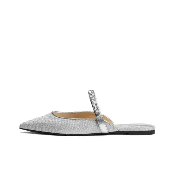 Michael Kors Pointed-toe Crystal-embellished Mules