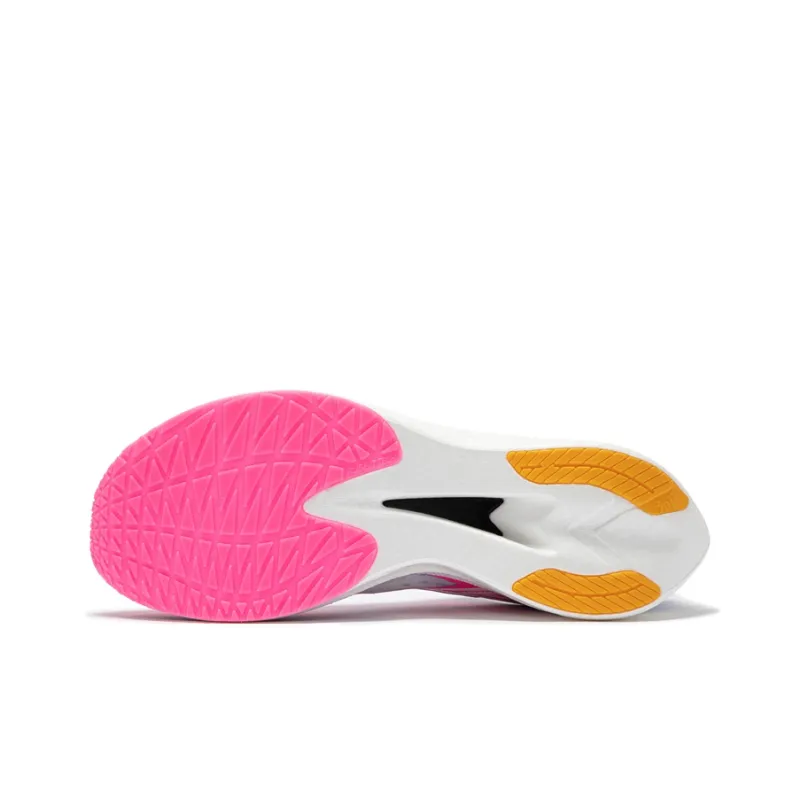 361° Flying ET Wear Resistant Breathable Rebound Low Top Marathon Running Shoes Unisex Fluorescent Blast Pink-4