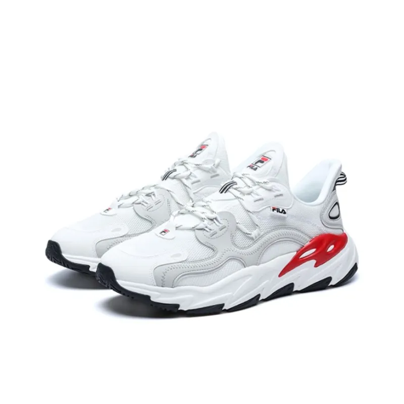 FILA Wave Low Top Shoes 'White Red Grey'-2