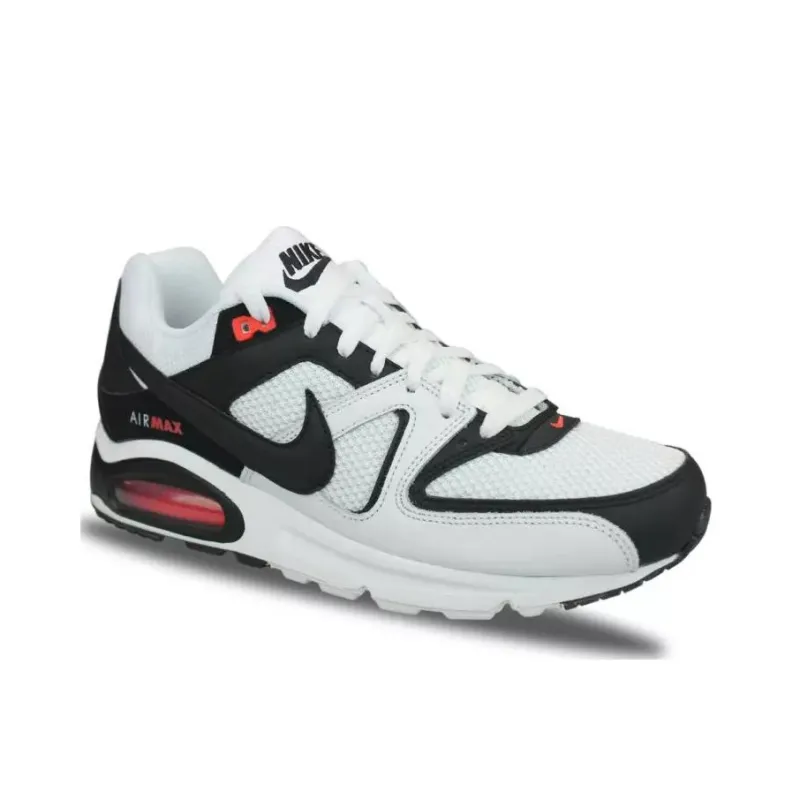 Nike Air Max Command Anti Slip Wear Resistant Low Top Running Shoes Men's White Black-2