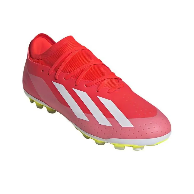 Adidas X CRAZYFAST LEAGUE AG Rubber Short Studs Wear Resistant Soccer Shoes Unisex Red White-2