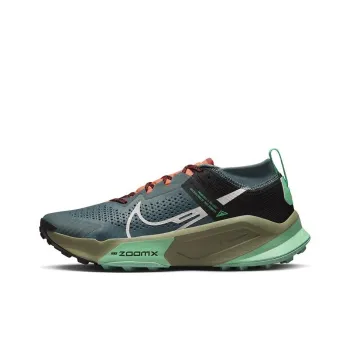 Nike ZoomX Zegama Trail Light Slate Grey Glow Green Bone Black