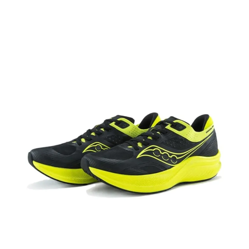 Saucony Slay Durable Breathable Low Top Carbon Plate Training Running Shoes Unisex Yellow Black-2