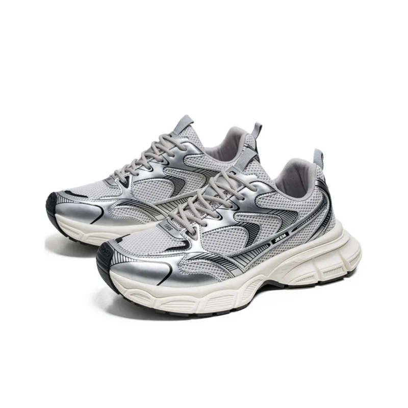 JKEM Anti-Slip Wear-Resistant Low-Top Chunky Sneakers Men's-14