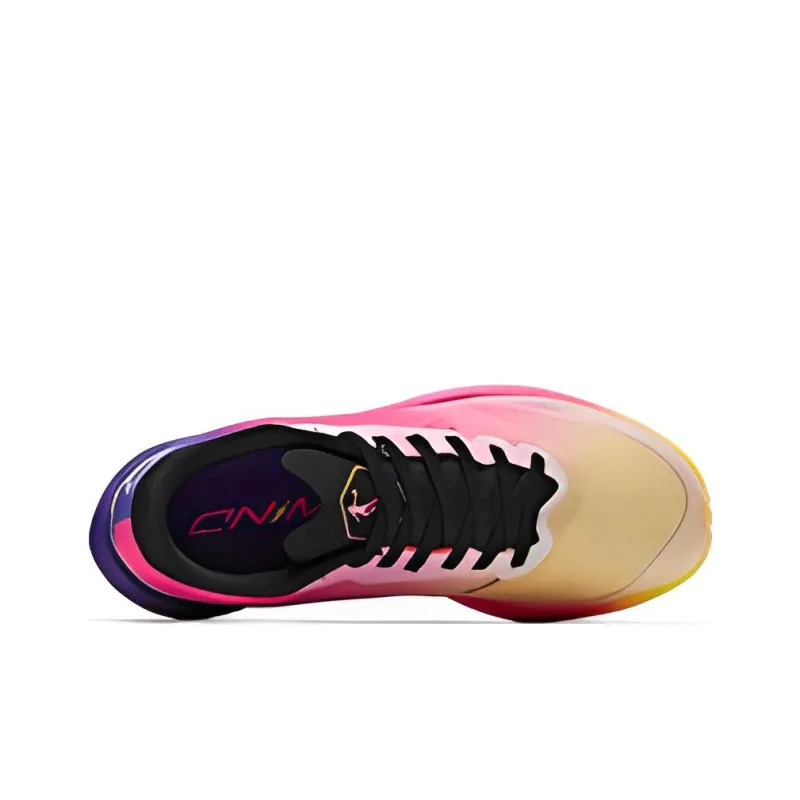 QIAODAN Strong Winds 1.0 Cushioning Anti Slip And Wear Resistant Low Top Running Shoes Men's Pink Purple-3