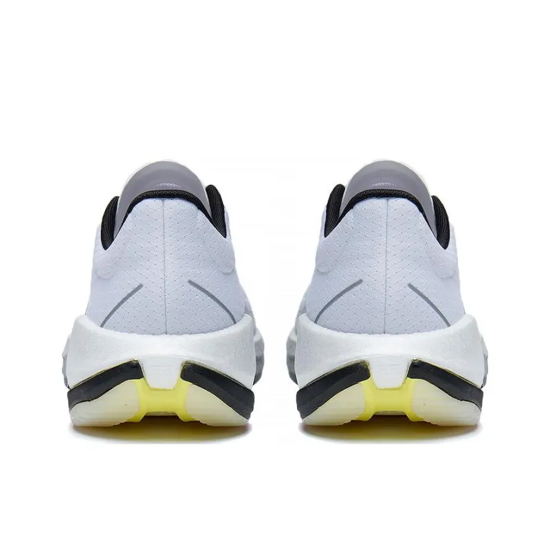 LiNing Super Light 20 Abrasion Resistant Breathable Low Top Running Shoes Men's White Black-3