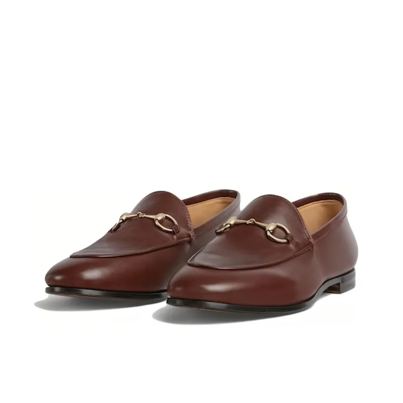 GUCCI Women's Jordaan Loafer 'Dark Brown' Women's-2