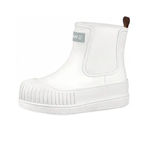 LOUIS VUITTON Polar Chelsea Boots Women's White