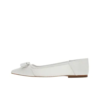FERRAGAMO Vara Flat Shoes Women's White