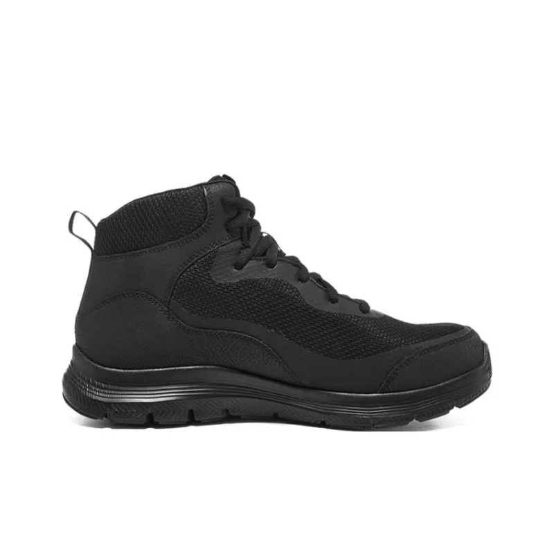 Skechers Flex Advantage 4.0 Cushioned Wear Resistant Breathable High Top Casual Shoes Men's All Black-1