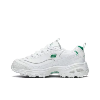 Skechers DLites White Green Women's