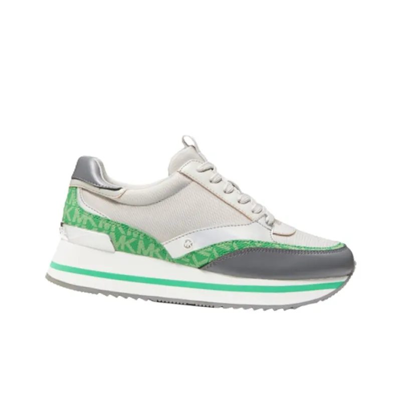 MICHAEL KORS Mariah Slip-Resistant Low-Top Casual Shoes Women's Gray Green-1