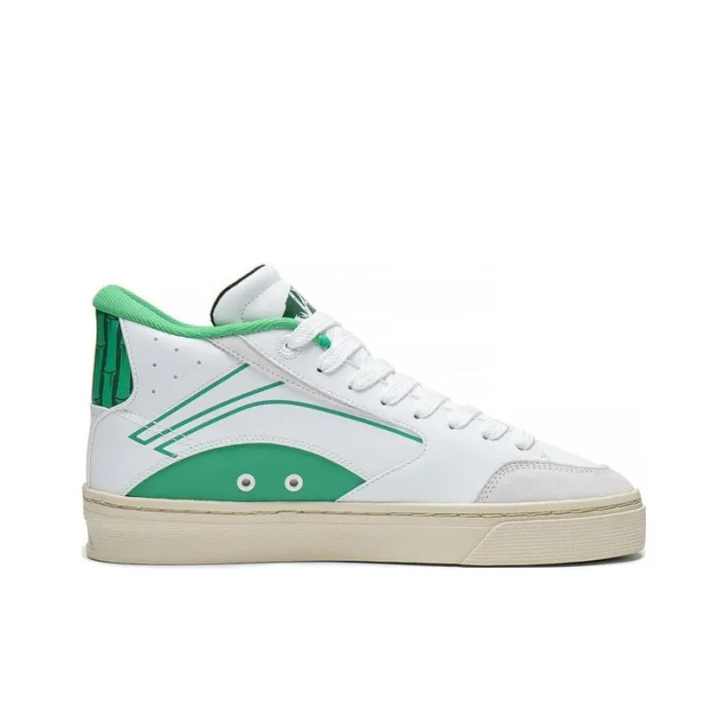LiNing Wei Wu 180 Abrasion Resistant Breathable Low Top Skateboard Shoes Men's White Green-1
