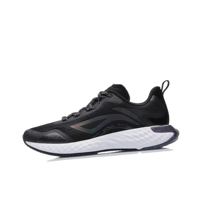 LiNing Durable Breathable Low Top Sprint Running Shoes Men's Black-2