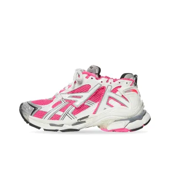 Balenciaga Runner Sneakers 'White Pink Grey Mesh And Nylon' Women's