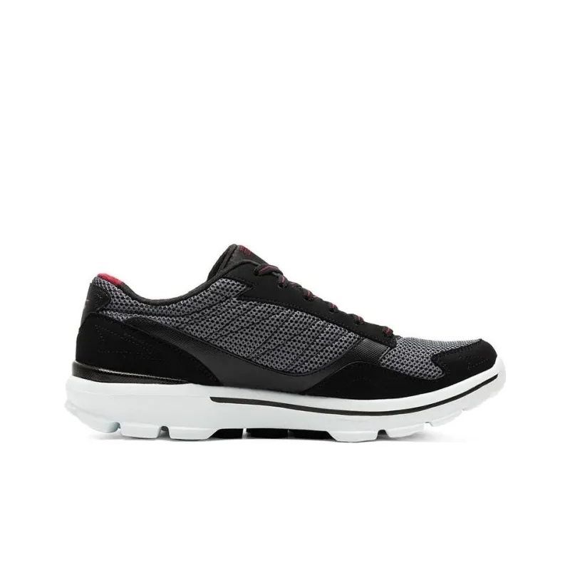 Skechers 3 Cushioning Anti-Slip And Wear-Resistant Low-Top Casual Shoes Black Red-1