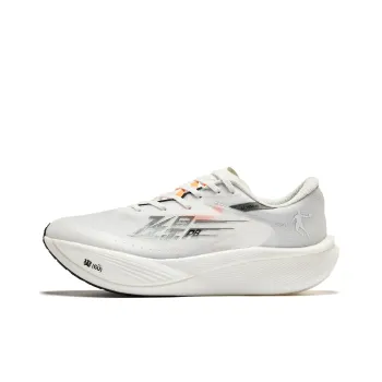 QIAODAN F\PB3.0 Slip Resistant Breathable Rebound Low Top Marathon Running Shoes Men's Black White