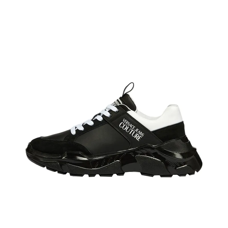 VERSACE JEANS Speedtrack Abrasion Resistant Low Top Casual Shoes Men's Black-0