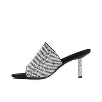 Givenchy G Cube 70mm Rhinestone-embellished Mules