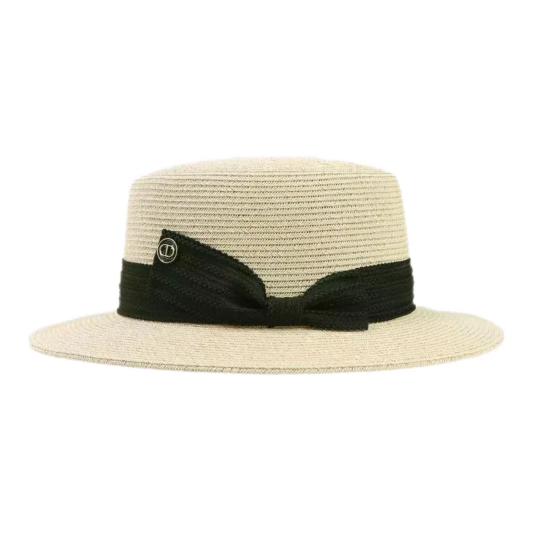 MINGYUANDAILI Straw Woven Top Hats Women's-1
