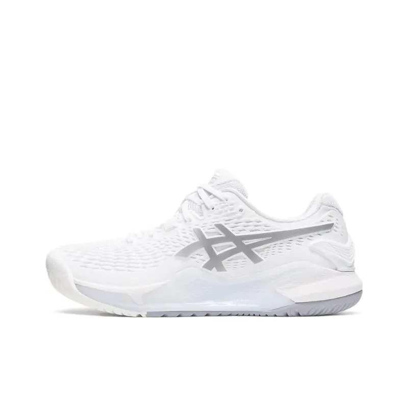 Asics Gel Resolution 9 White Pure Silver Women's-0