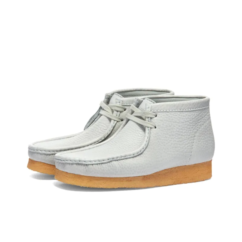 clarks Originals Wallabee Boot White Woven-1