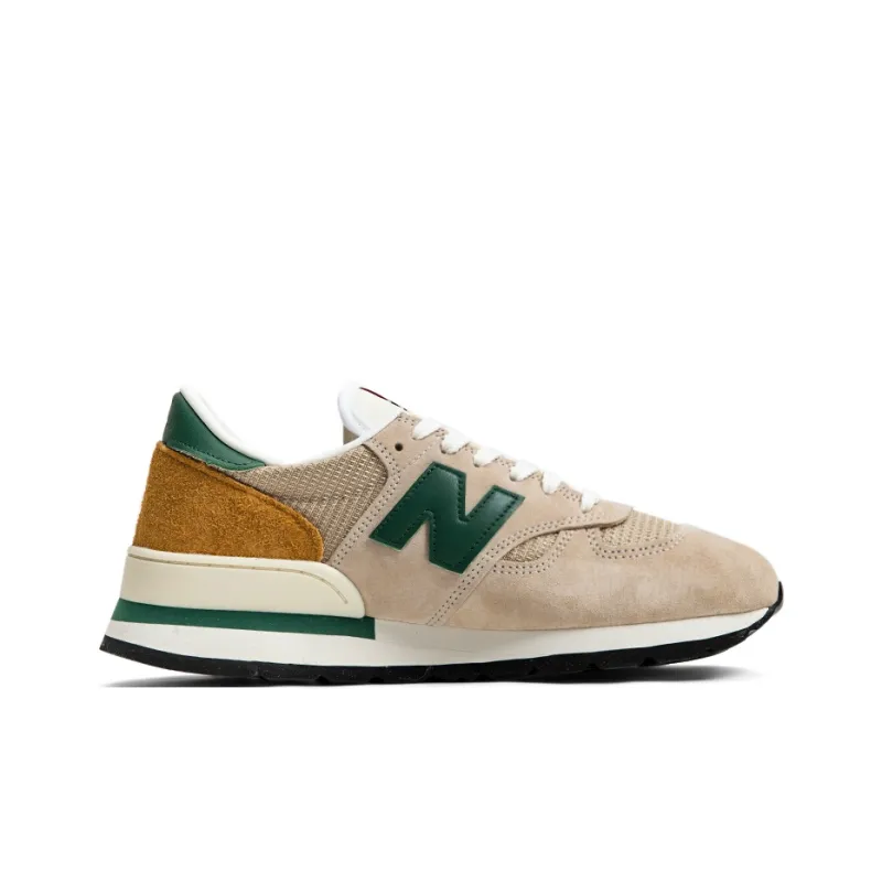 New Balance 990v1 MiUSA Tan Green-1