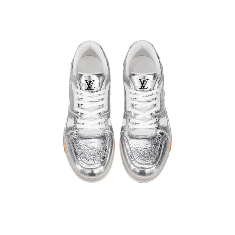 LOUIS VUITTON Trainer Sneakers 'Silver'-2