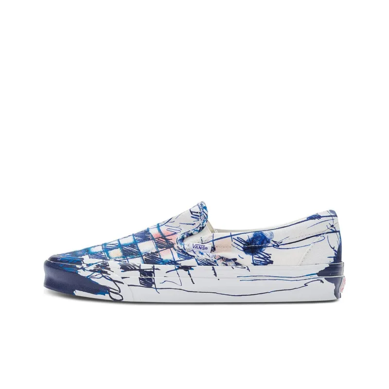 Vans Classic Slip On Lx Connor Tingley Checkerboard White Blue-0