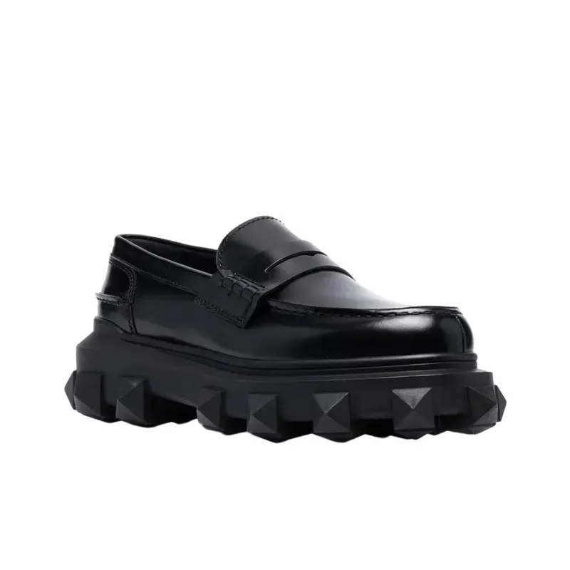 Valentino Trackstud Loafer 'Black'-1