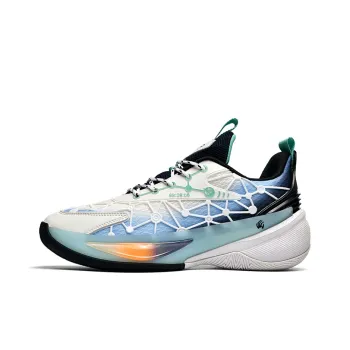 Animal Claws Low Top Basketball Shoes Unisex White Blue
