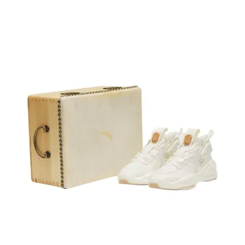 Anta Bastard Solo River Luo Drum Anti Slip And Wear Resistant Breathable Low Top Skateboard Shoes Men's White Yellow
