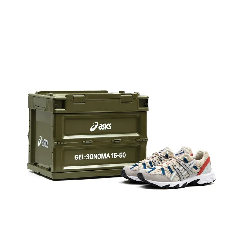 Asics Gel-Sonoma 15-50 Low-Top Running Shoes Women's Khaki Gray Special Box Limited Edition-0