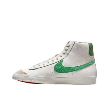 Nike Blazer Anti-Slip And Wear-Resistant Lightweight Mid-Top Skateboard Shoes White Green