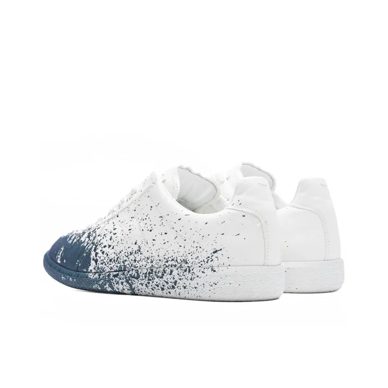 Maison Margiela Replica Stylish Skateboarding Shoes Men's White Blue-2