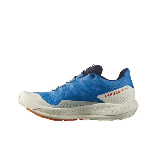 SALOMON Pulsar Trail Running Shoes Men Low-Top Blue/White