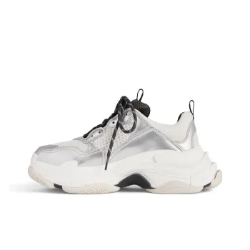 Balenciaga Triple S Black White Silver