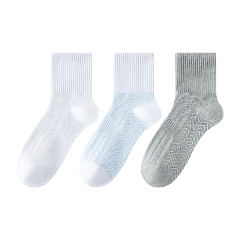 XXLLG Mid Calf Socks Men's 3 Pack-4