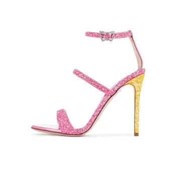 Sophia Webster Rosalind One-Strap Sandals 10cm Women's Pink Yellow
