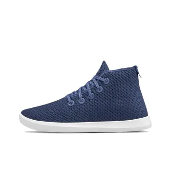 Allbirds Tree Toppers Slip-Resistant Cushioning High-Top Skateboard Shoes Women's Deep Sea Blue
