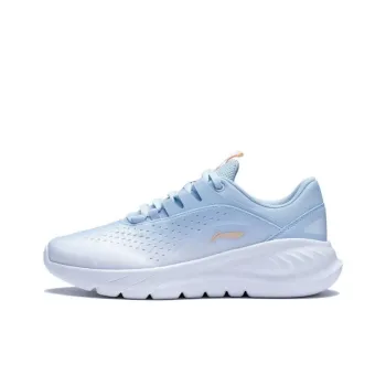 LiNing EazGo Easy To Fit Durable Breathable Low Top Running Shoes Women's Blue White