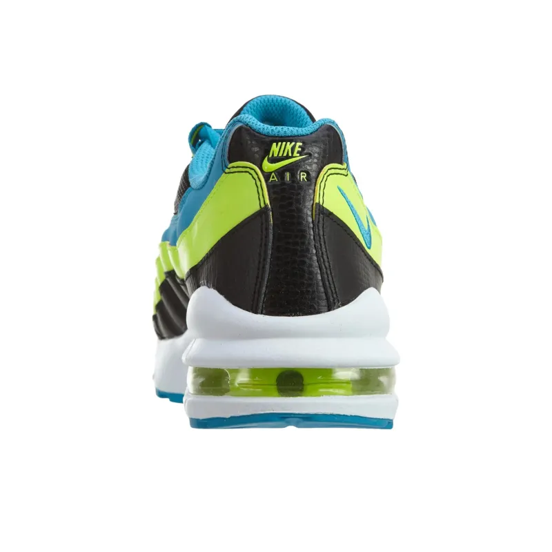 Nike Air Max 95 Cushioned Slip-Resistant Low-Top Casual Shoes GS Black Blue-4