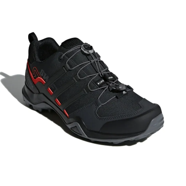 Adidas Terrex Swift R2 Breathable Low-Top Trekking Shoes Men's Black Red-2