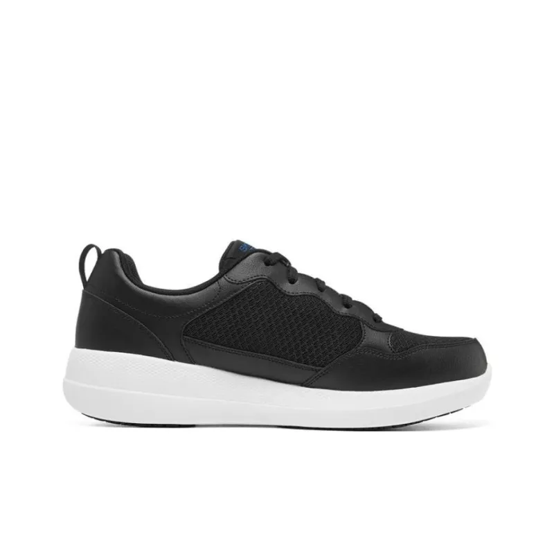 Skechers GO WALK Stability Cushioning Anti-Slip And Wear-Resistant Low-Top Casual Shoes Men's Black Blue-1