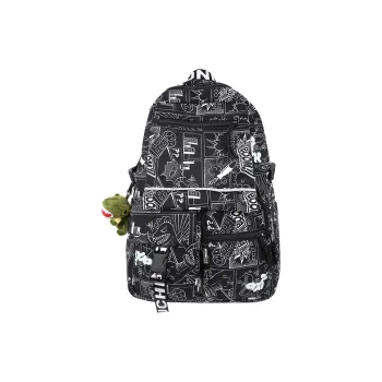 Travel Nylon Backpack Regular Unisex Multicolor