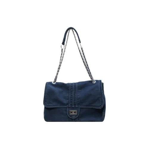 S.REPHEN Denim Portable Crossbody Bag, Shoulder Bag Regular Women's Blue/Light Blue