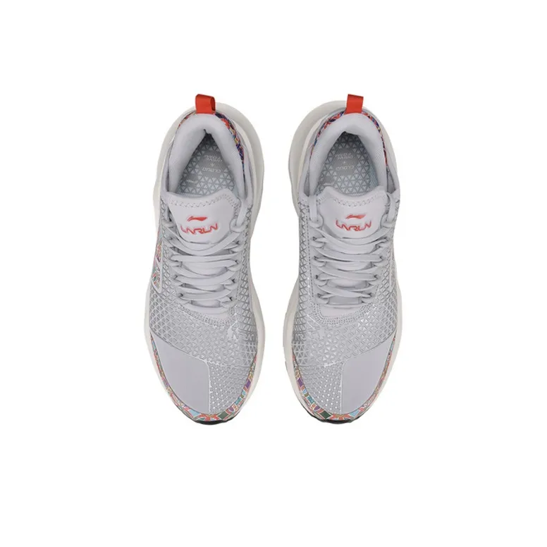 LiNing Cloud 6 Shock Absorbers Low Top Running Shoes Women's Gray-3